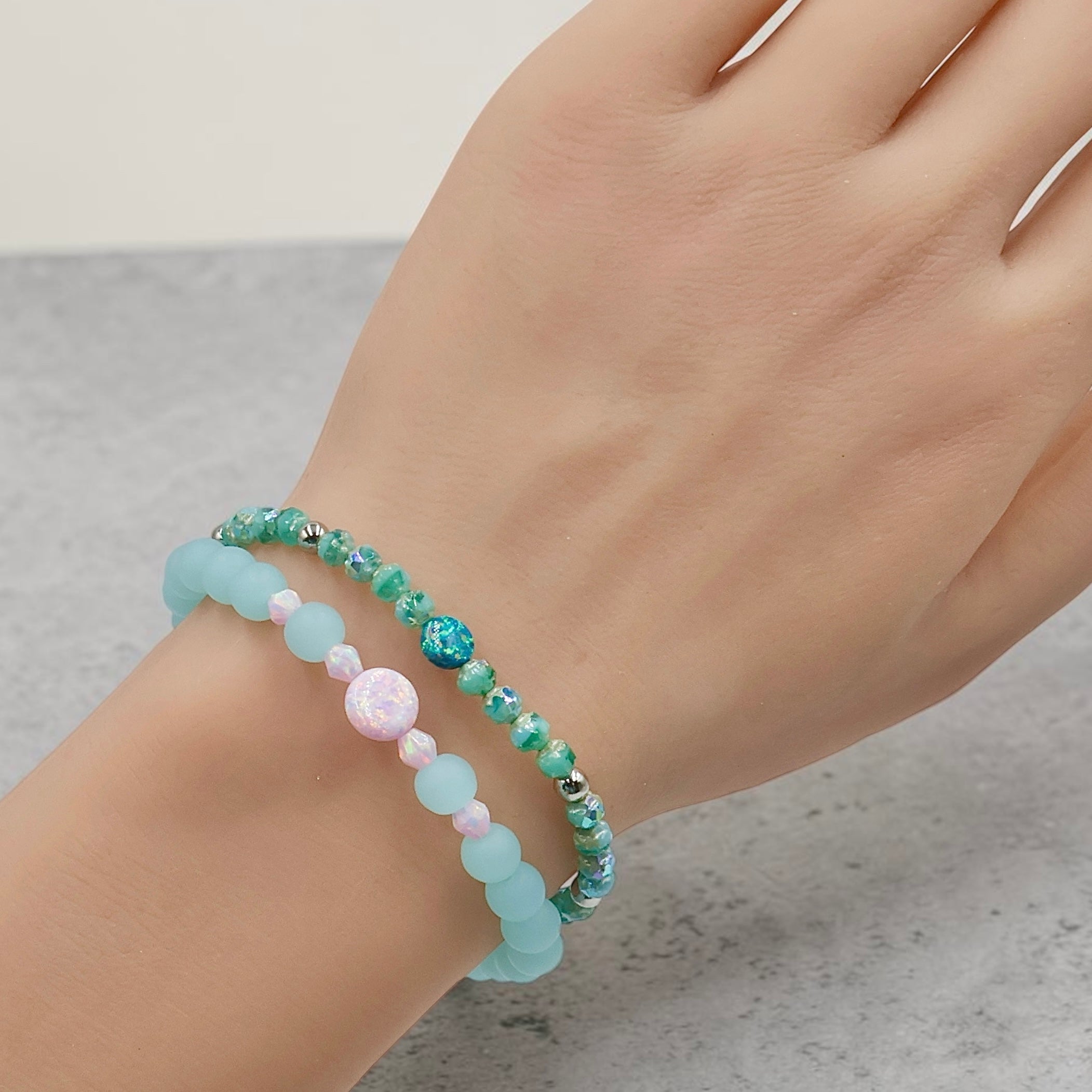 Sea Mist Opal Bracelet
