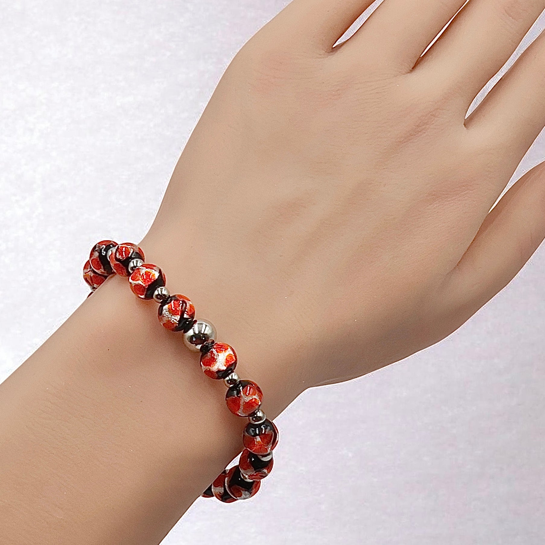 Prism Orb Bracelet ~ Paprika