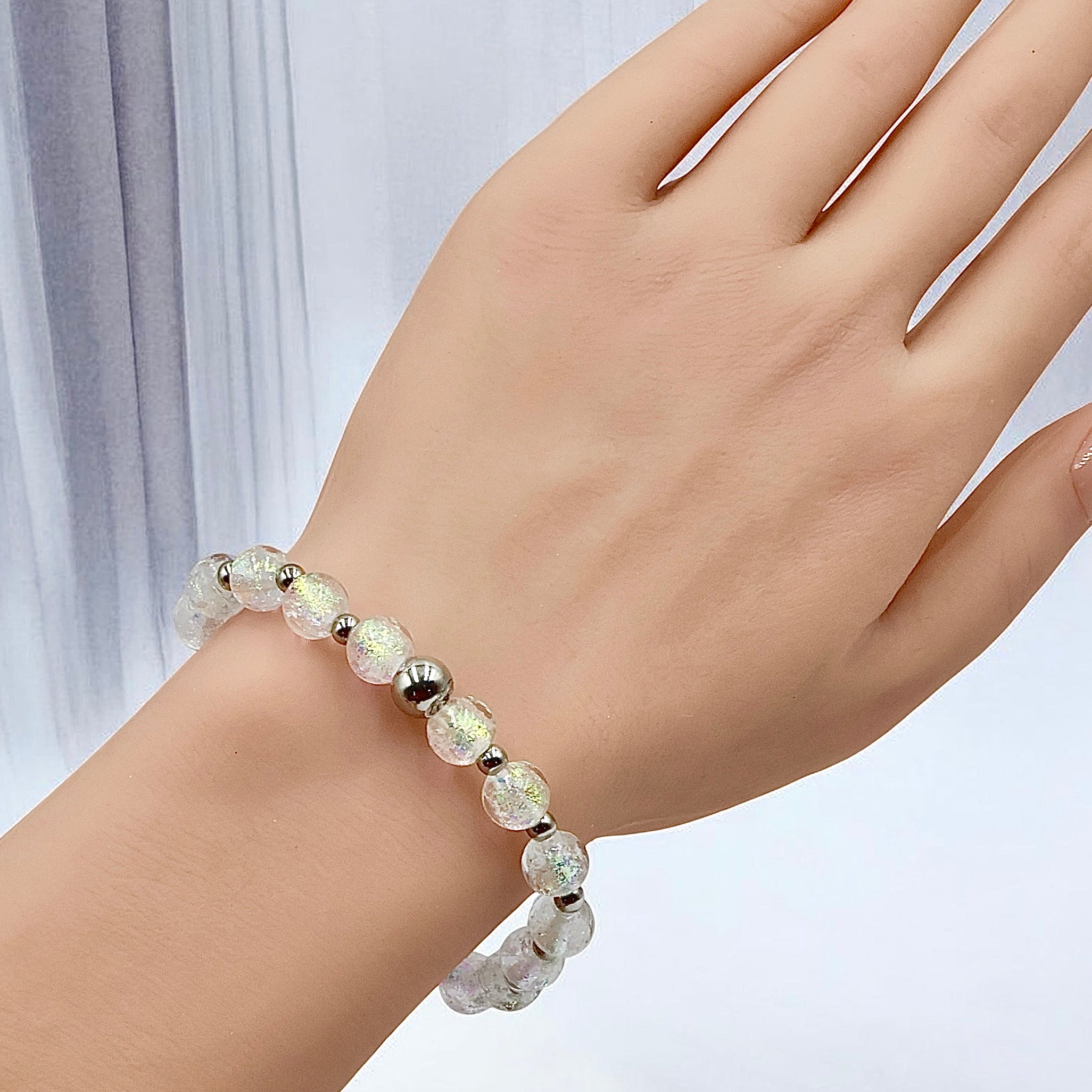 Prism Orb Bracelet ~ Flurry Rainbow