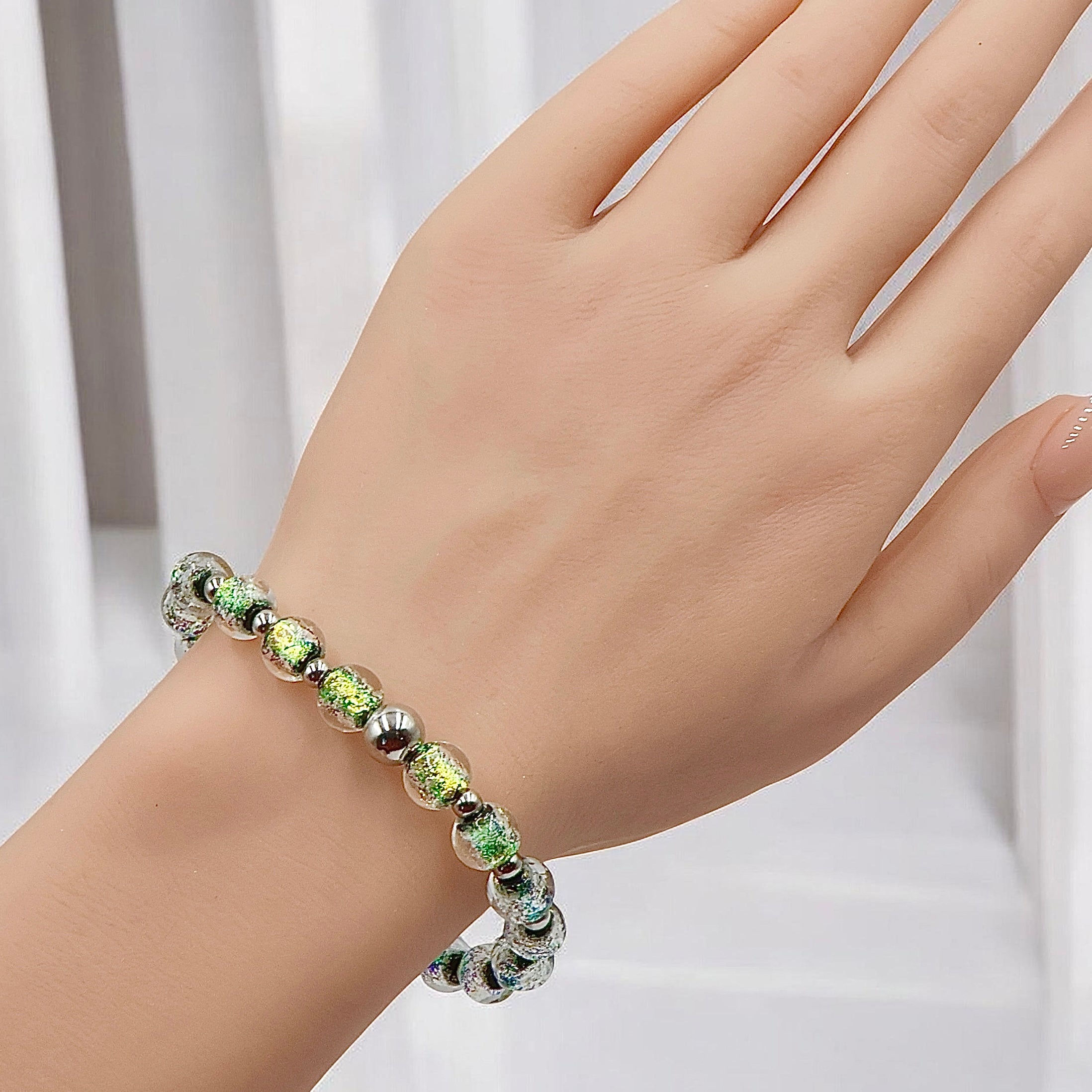 Prism Orb Bracelet ~ Electrified Lime