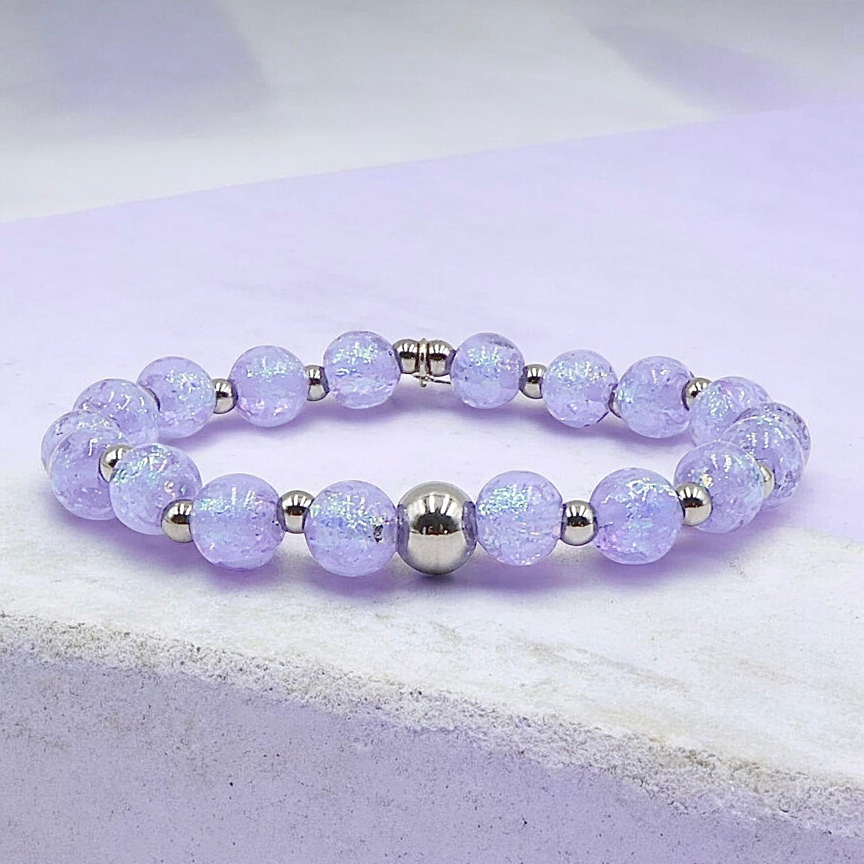 Prism Orb Bracelet ~ Purple Paradise
