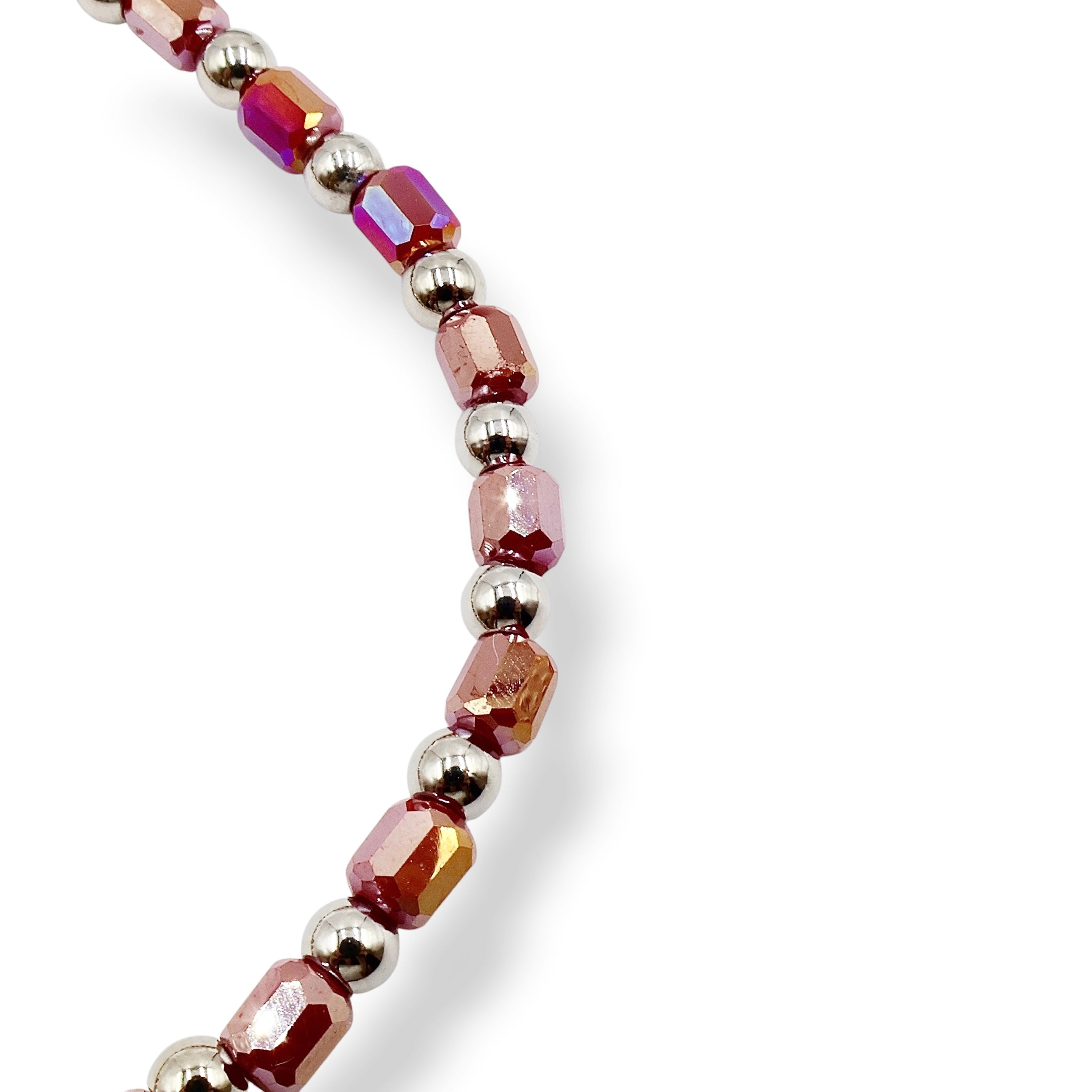 Petite Faceted Pillar | Cherry Glow