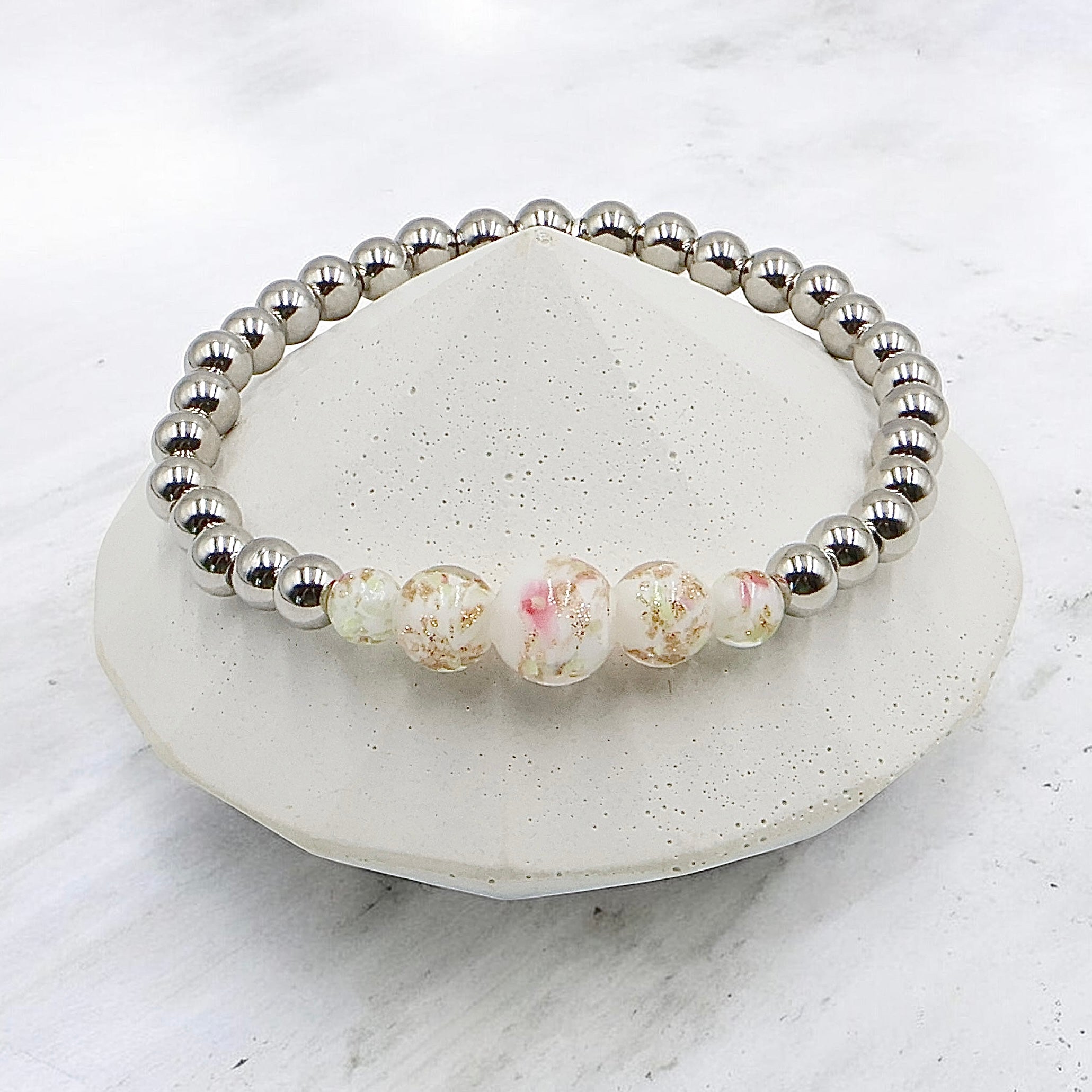 Berry Cream | Magenta Sprinkles Cascade Bracelet