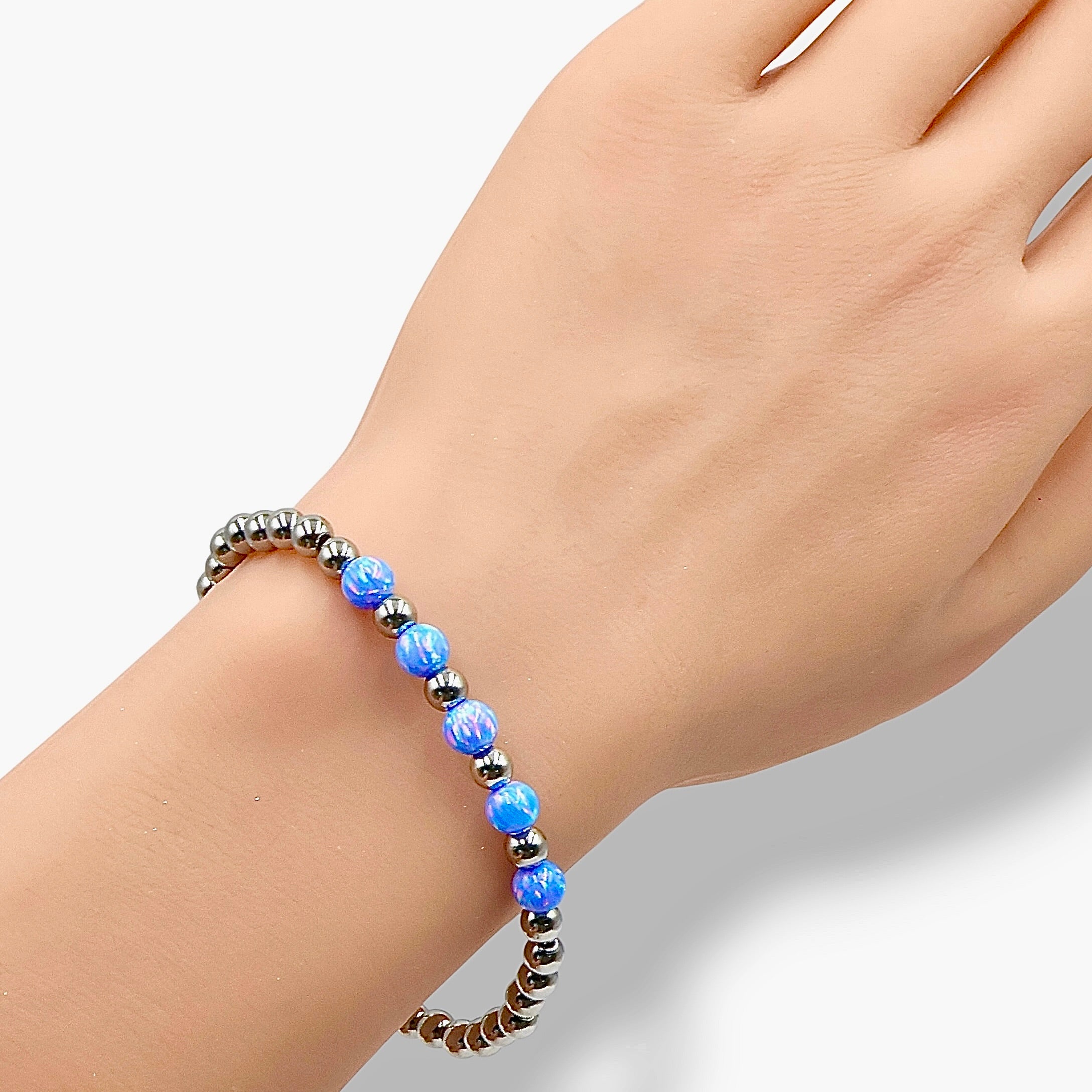 5-Opals Bracelet ~ Cotton Candy