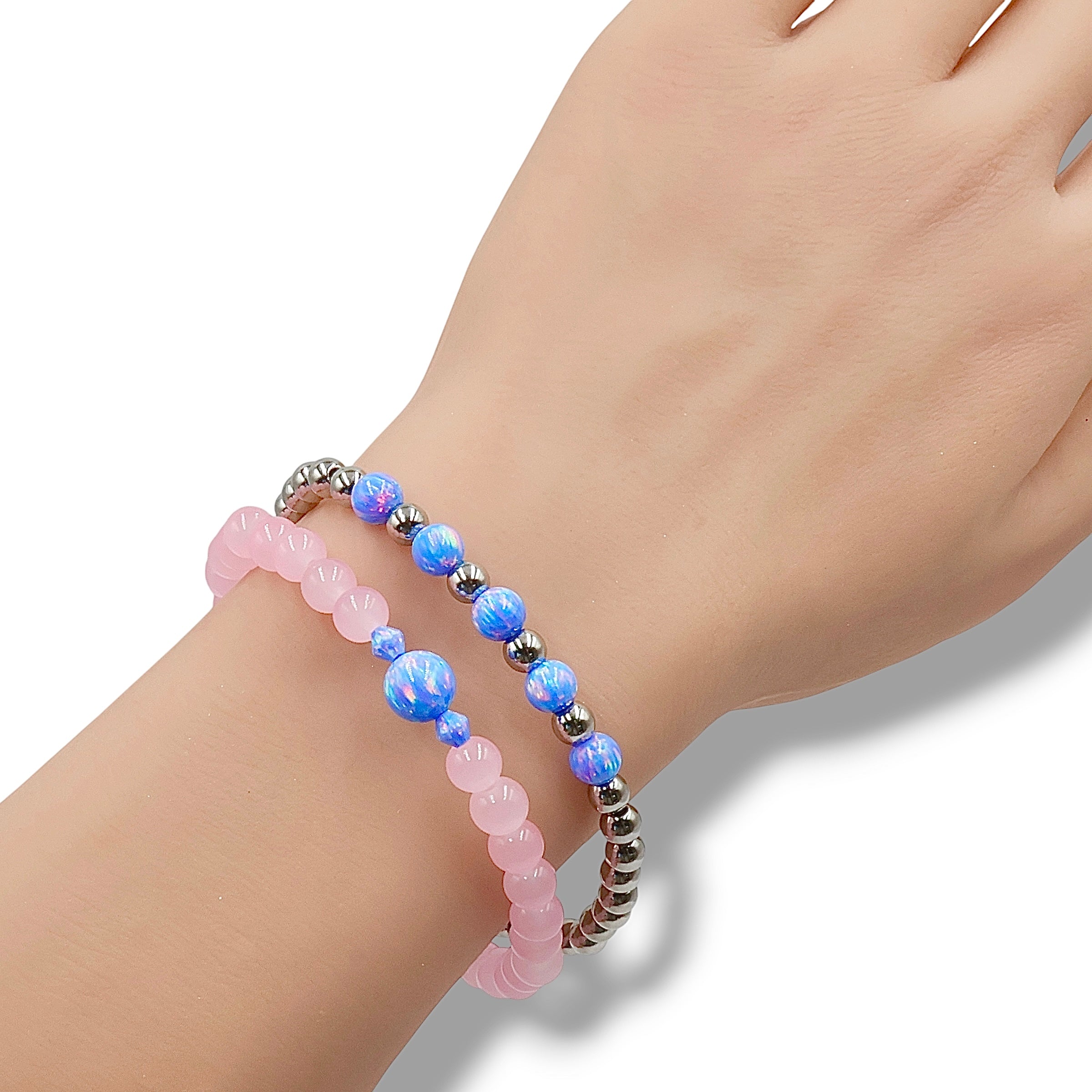 5-Opals Bracelet ~ Cotton Candy