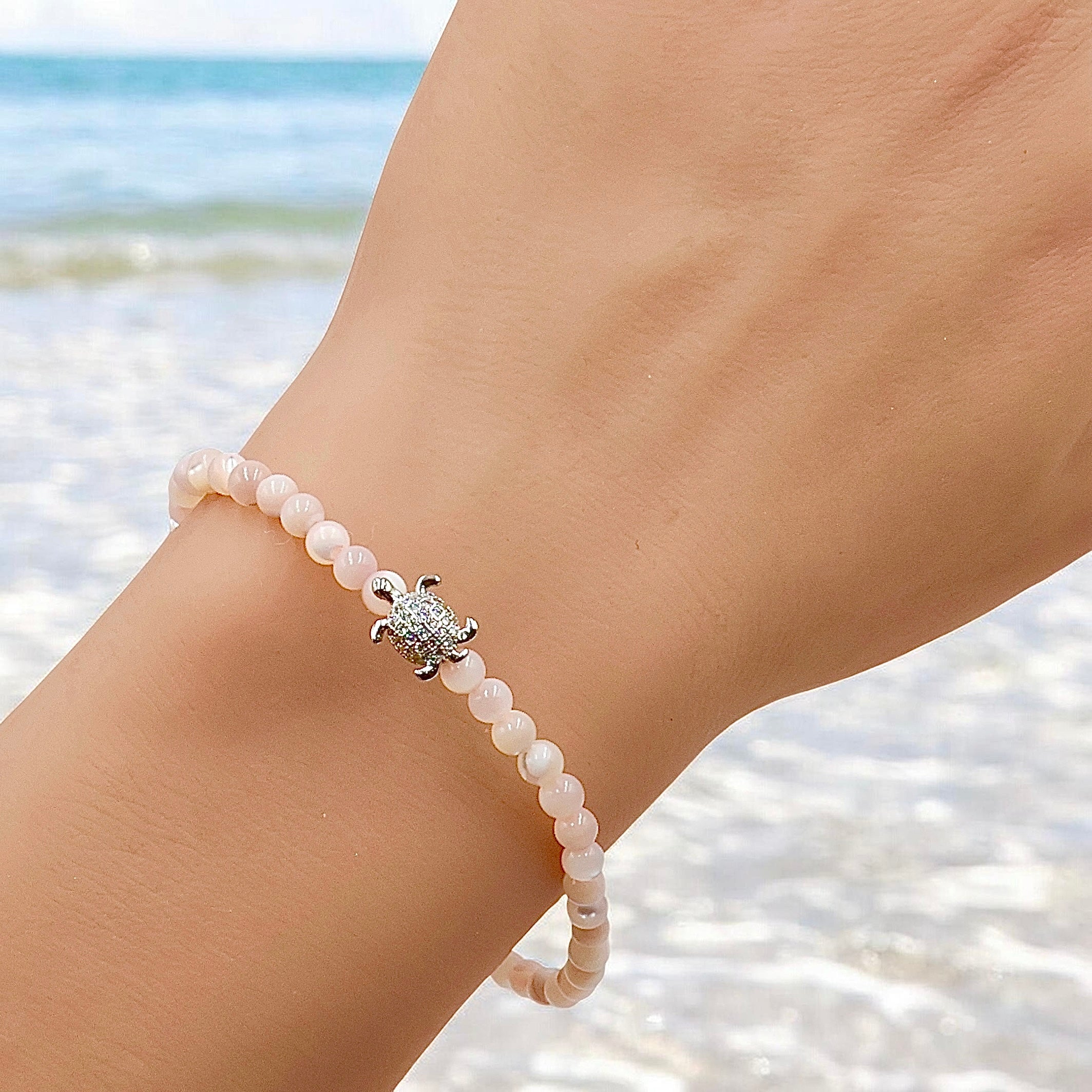 Coastal Blush | Sea Turtle Bracelet