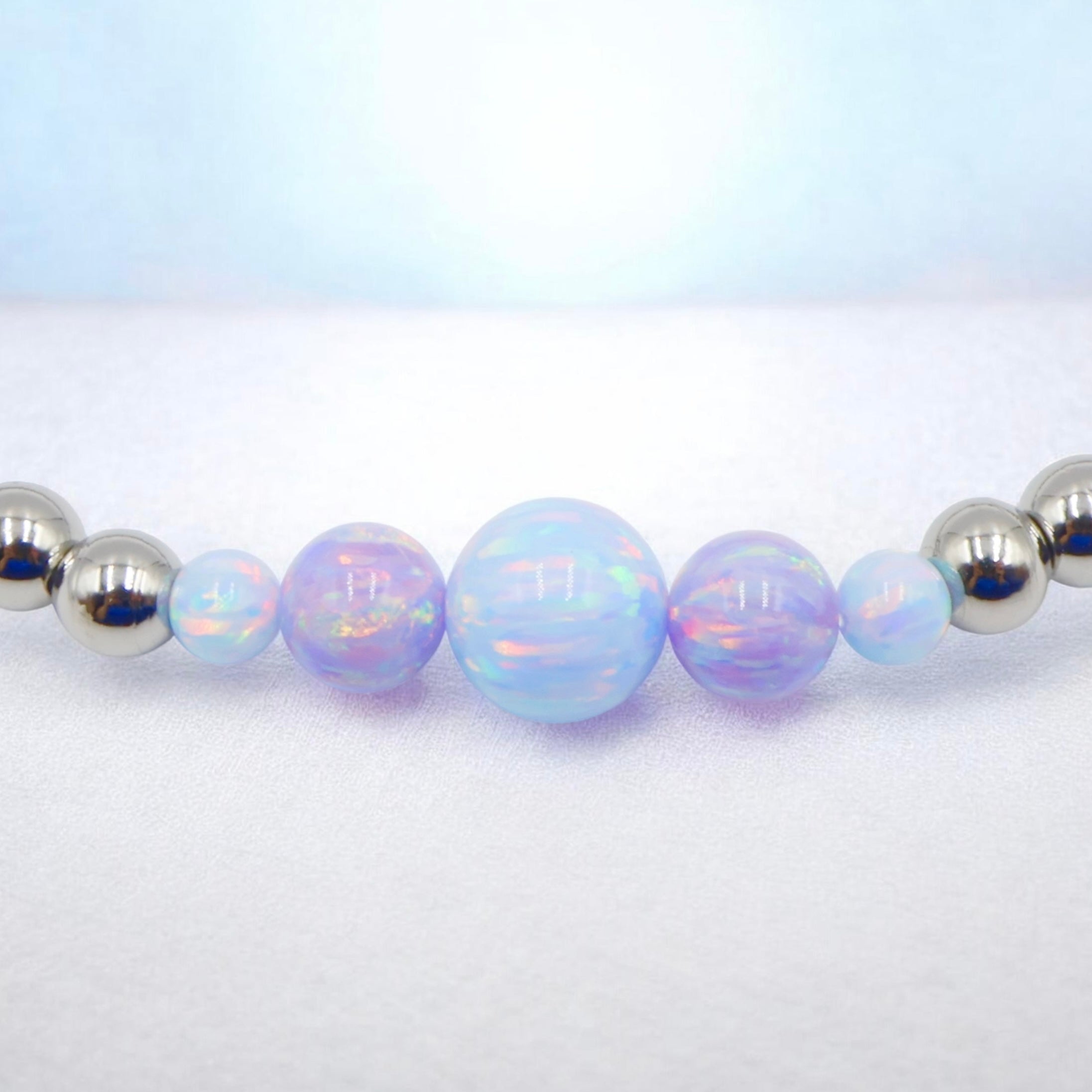 Maya Blue x Unicorn Purple | Opal Duet Cascade Bracelet