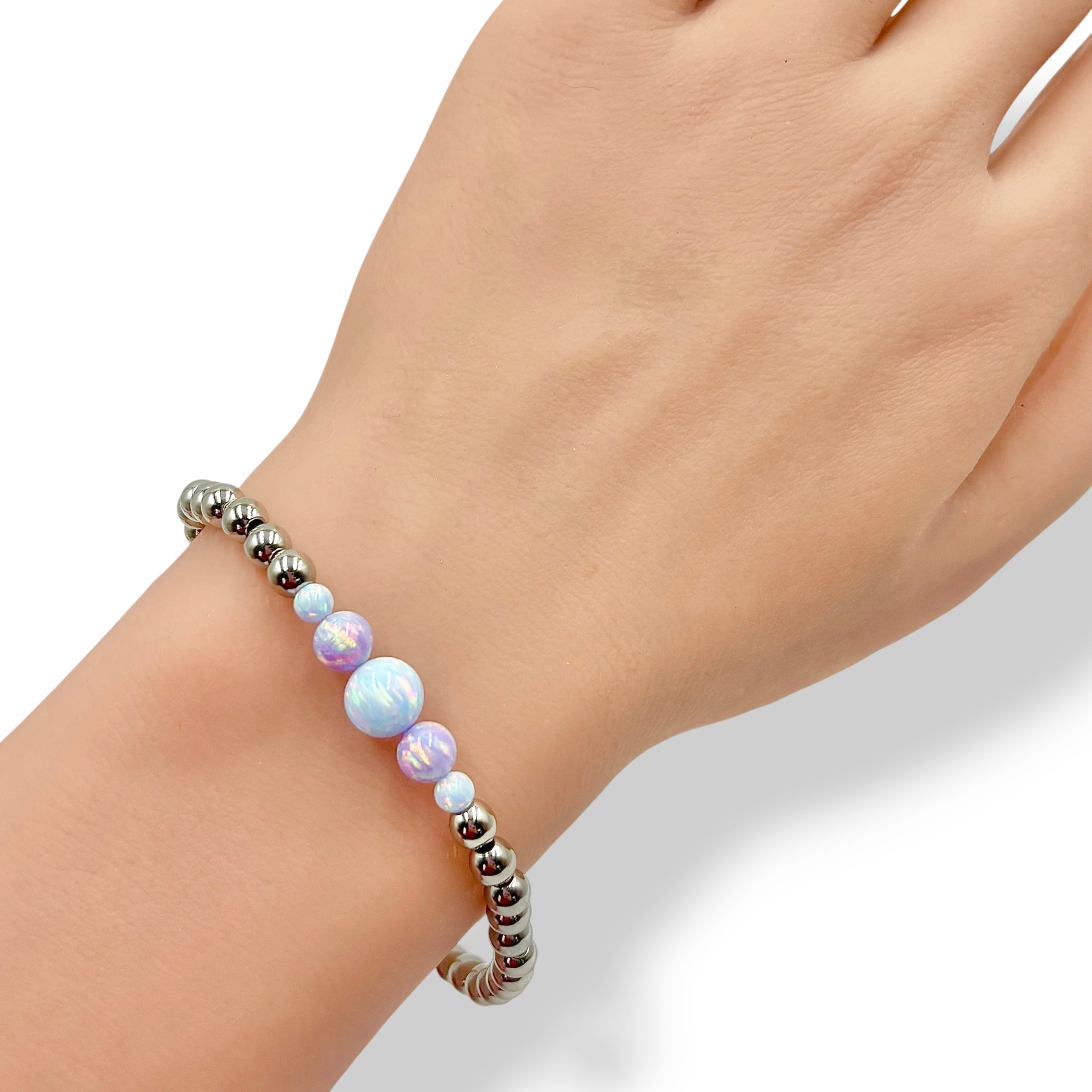 Maya Blue x Unicorn Purple | Opal Duet Cascade Bracelet