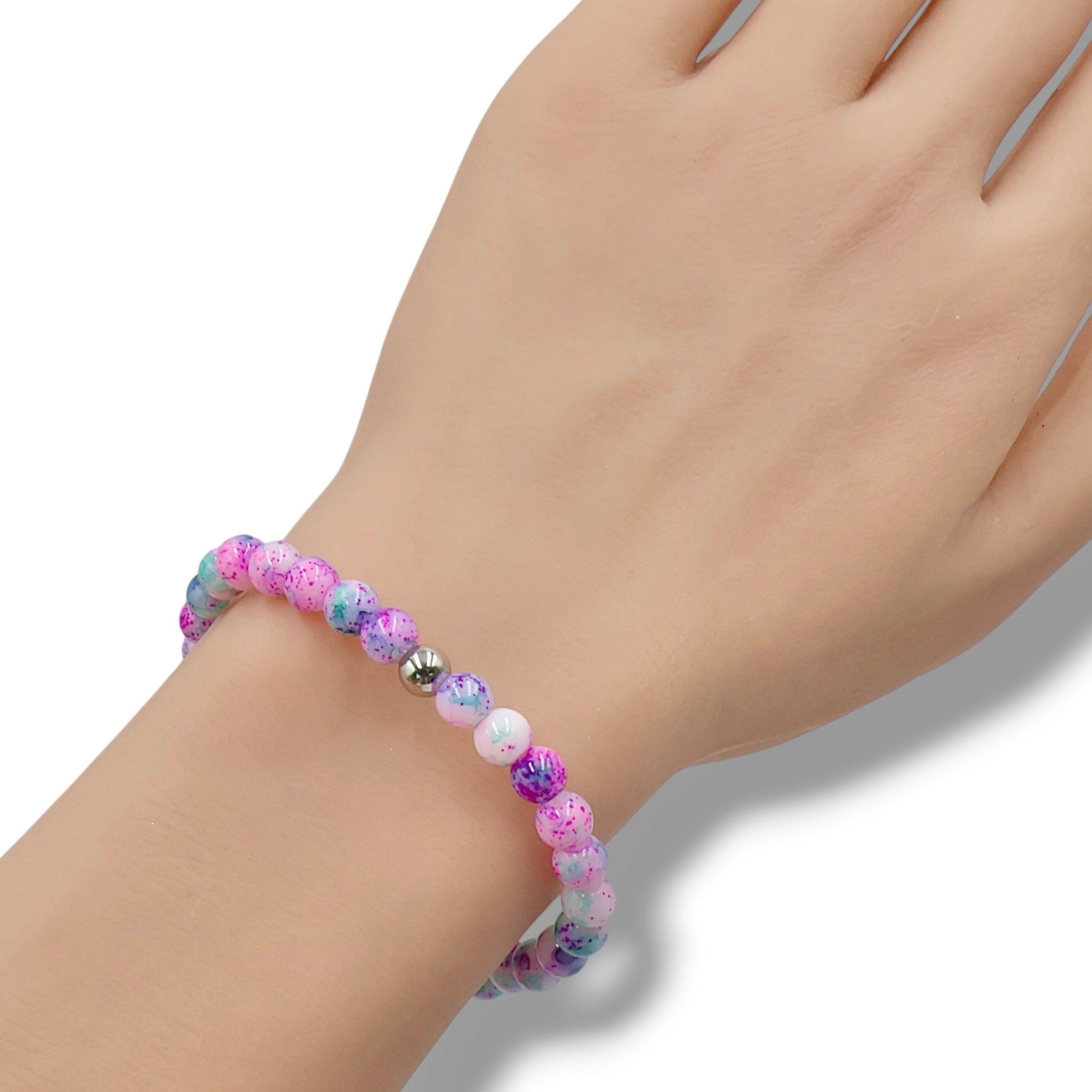 Watermelon Spark | Mini Marble Picasso Bracelet