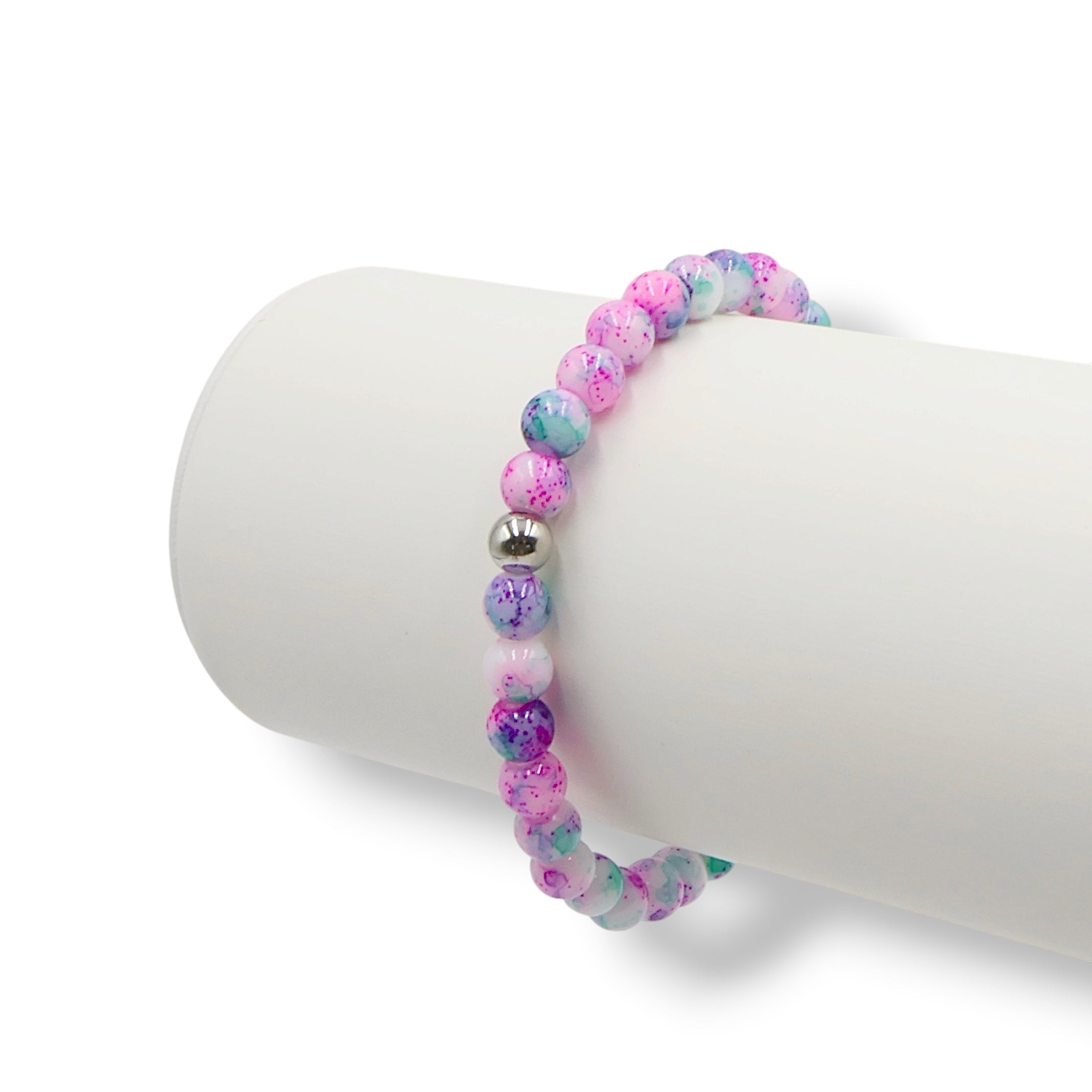 Watermelon Spark | Mini Marble Picasso Bracelet
