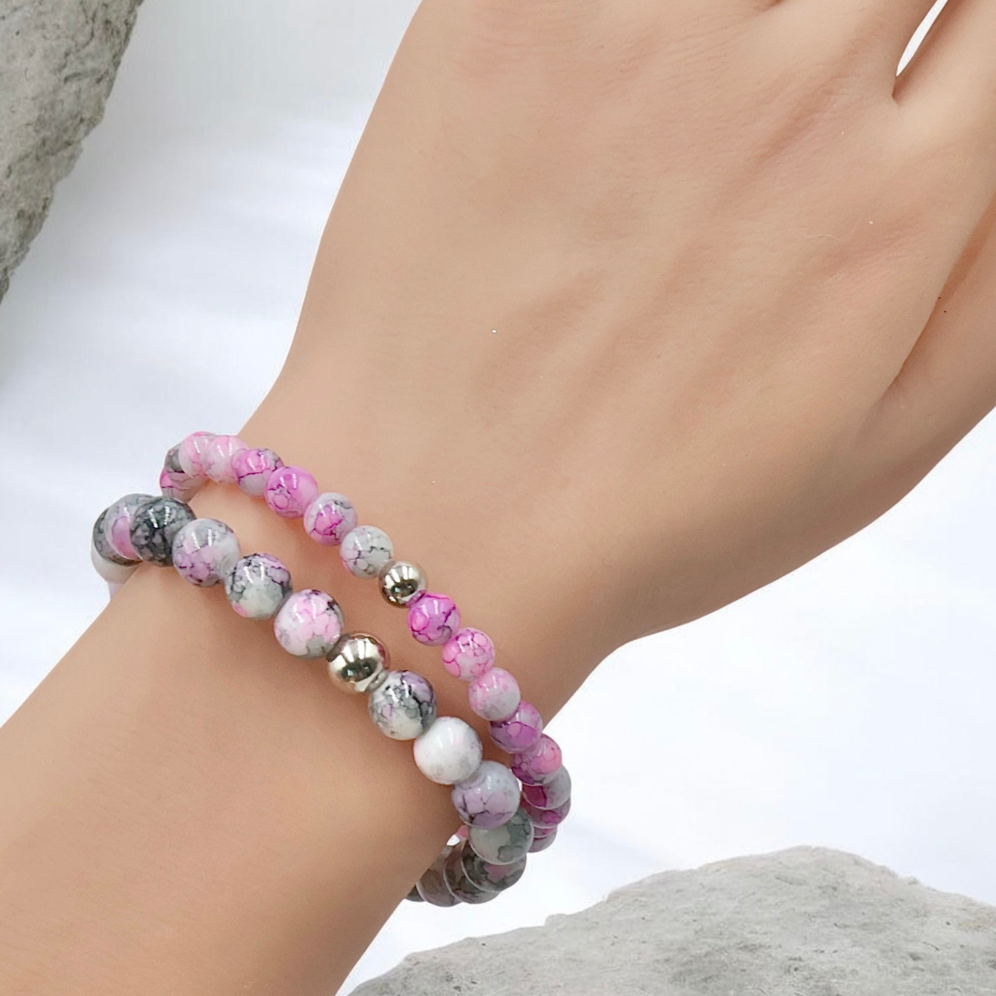 Galah Wing | Mini Marble Picasso Bracelet