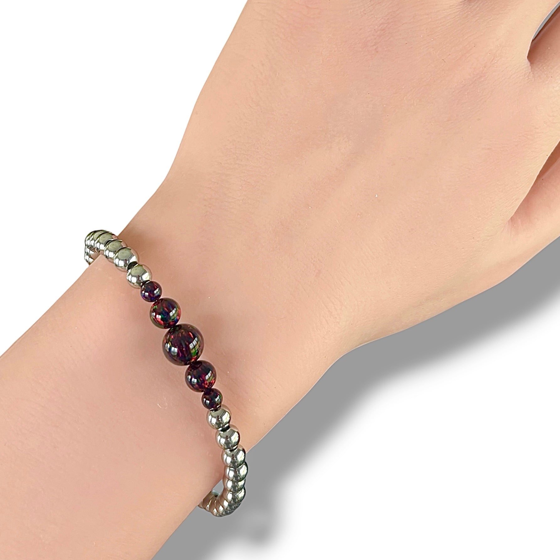Black Cherry | Opal Cascade Bracelet
