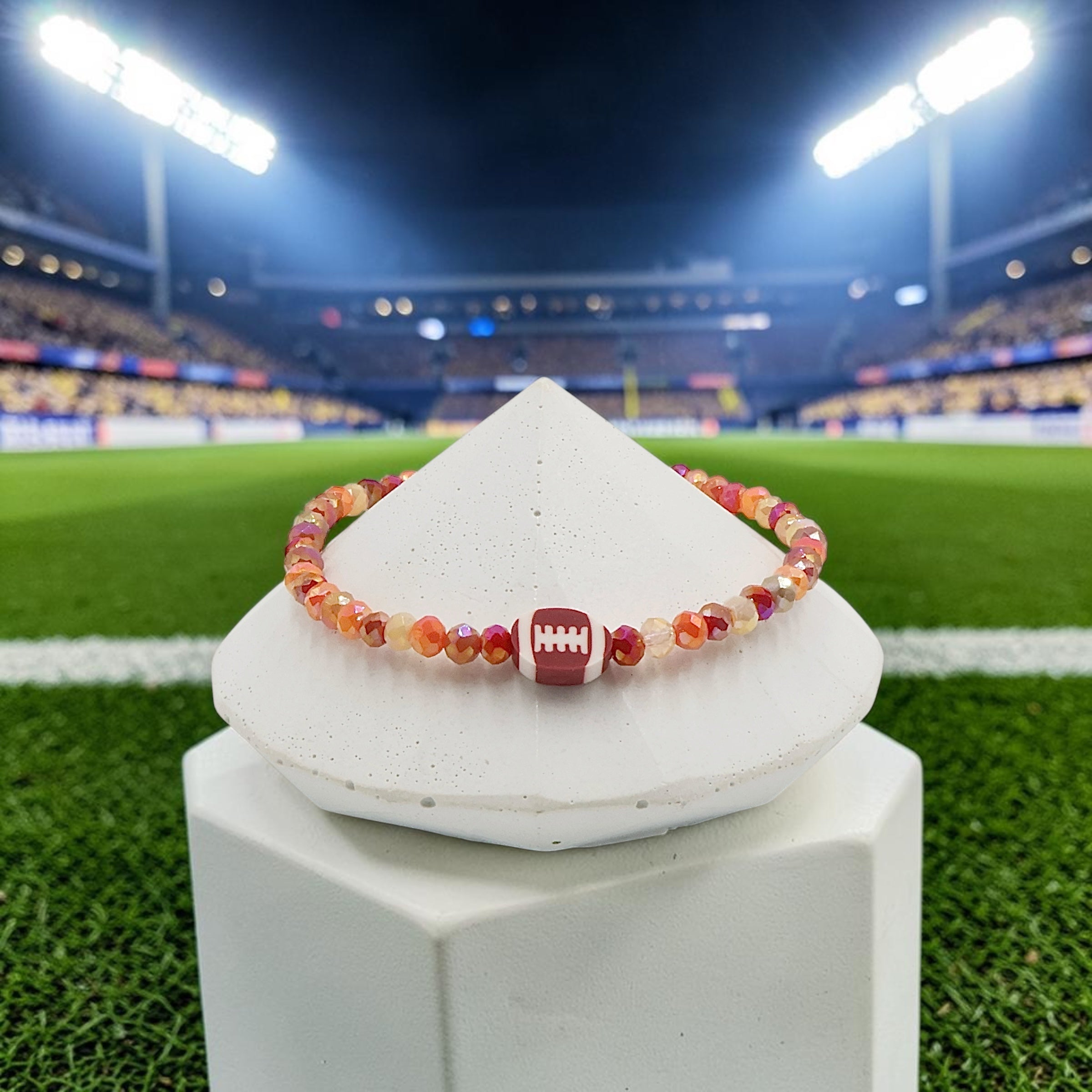 Football & Pumpkin Patch Bracelet