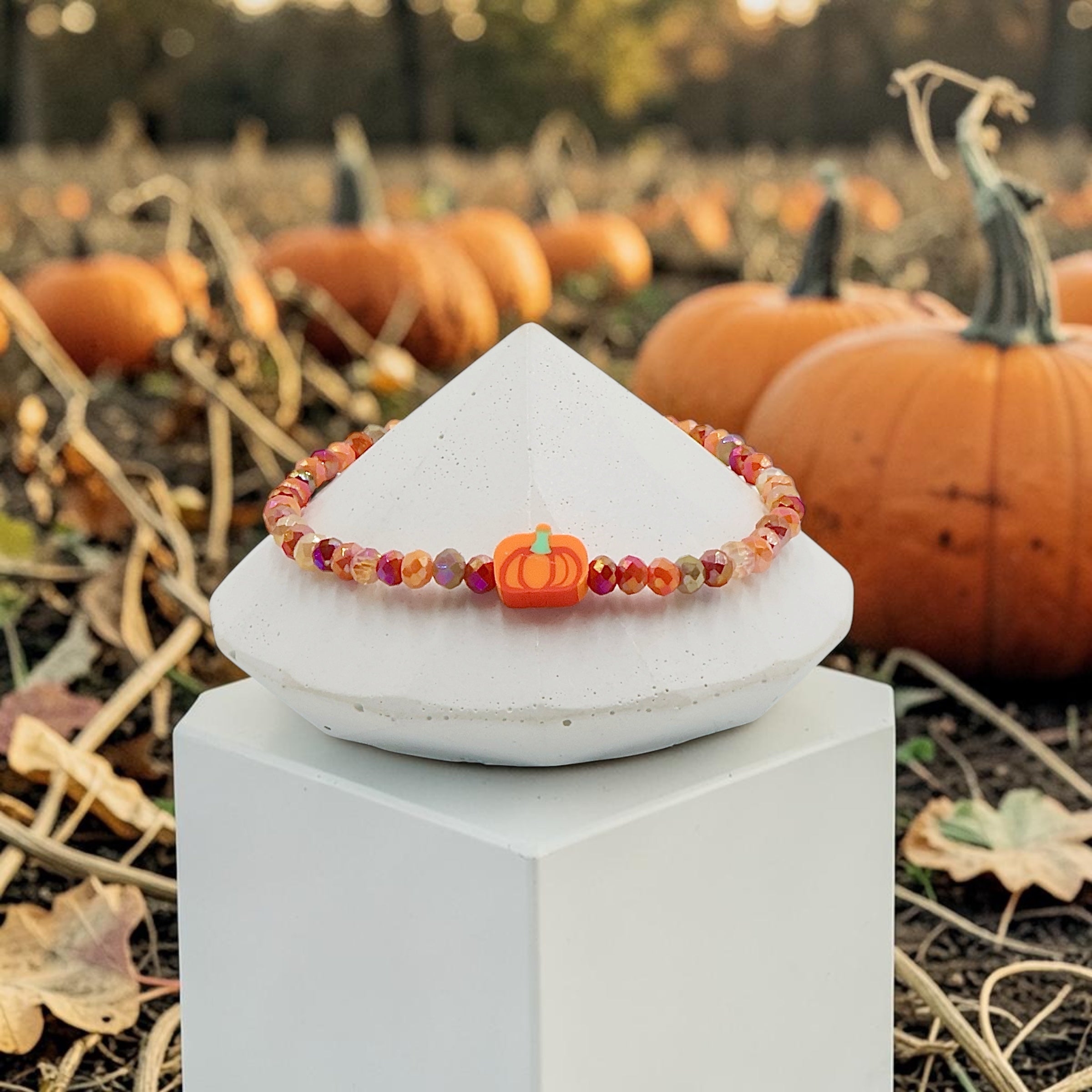 Football & Pumpkin Patch Bracelet