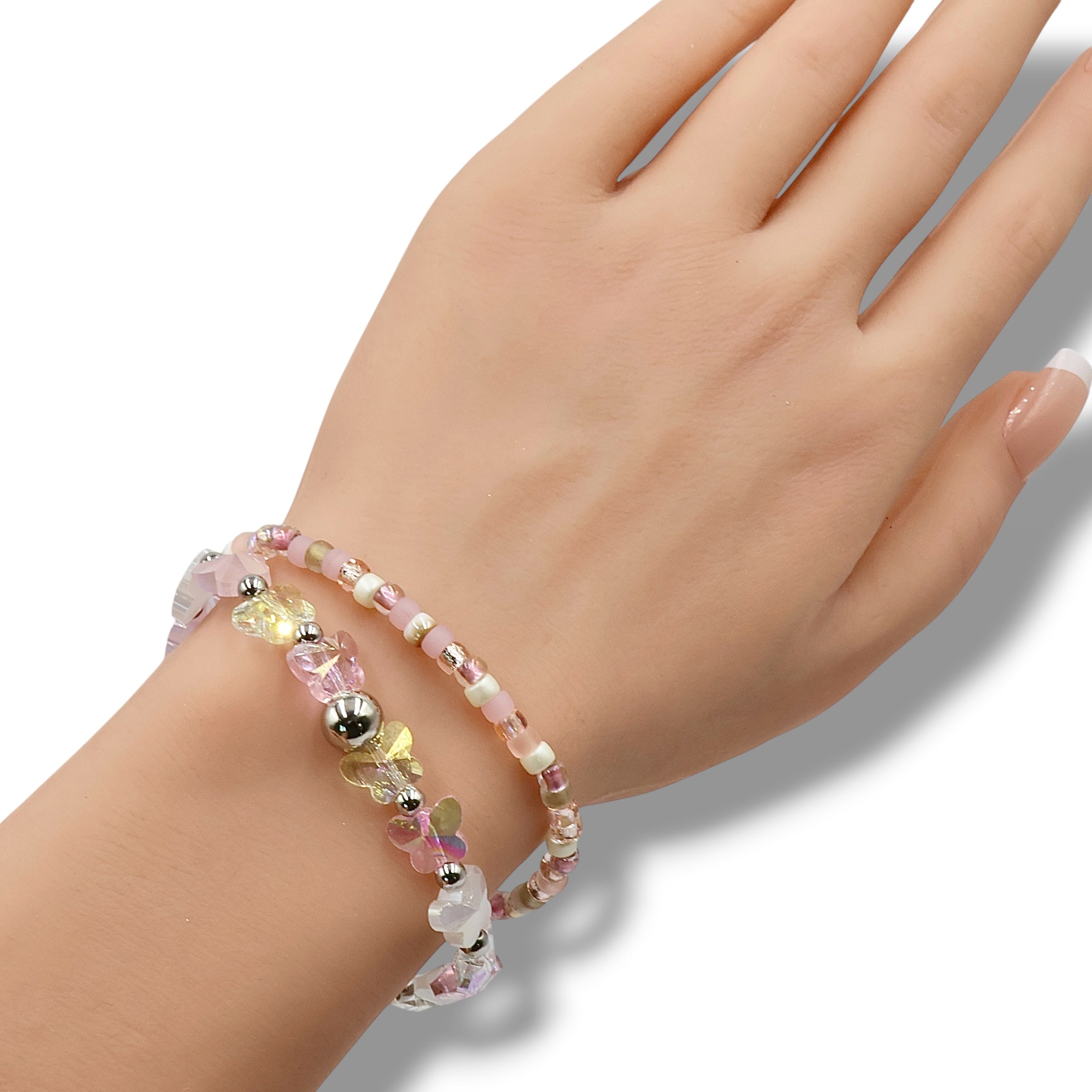 Blush Sands | Seed Bead Bracelet