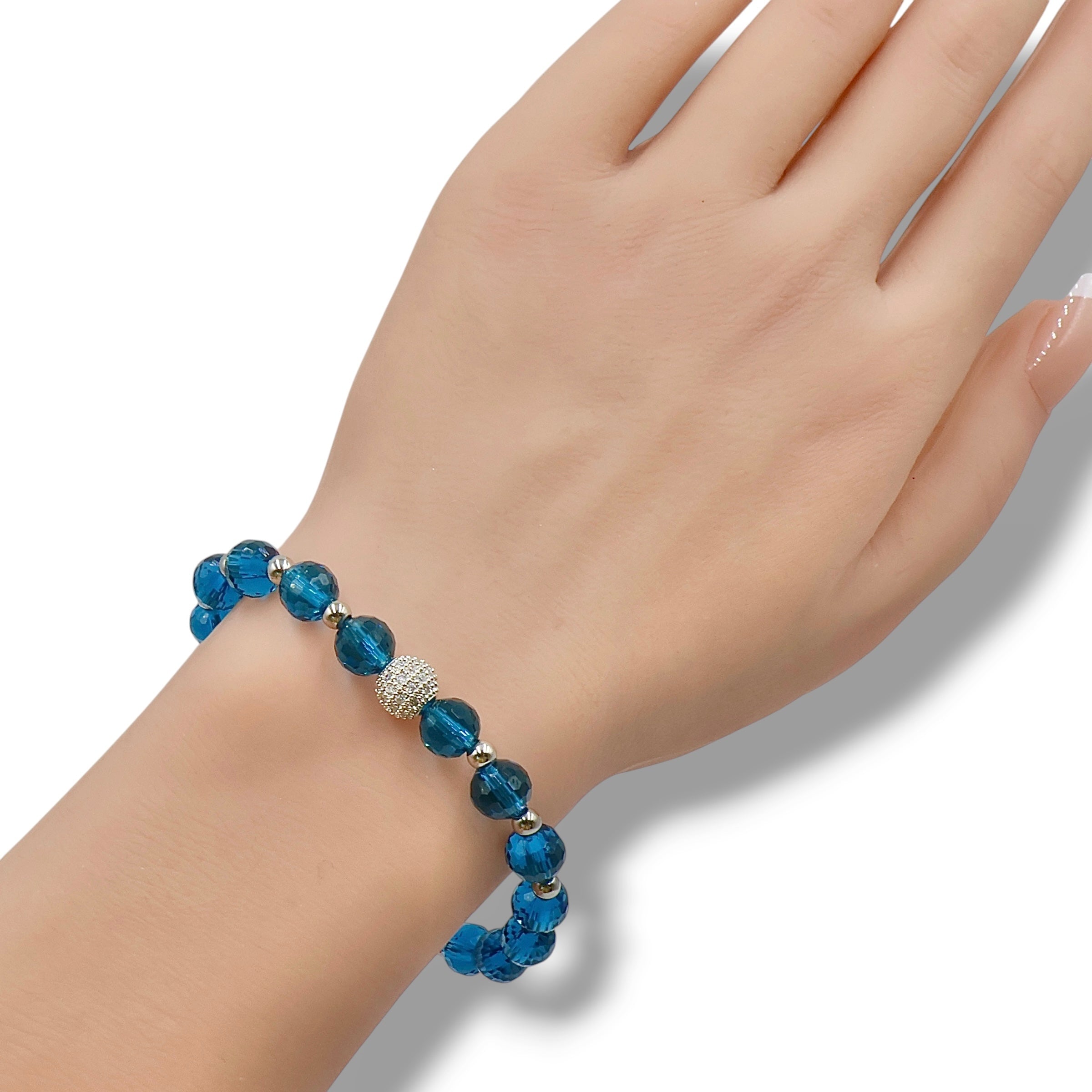 Majestic Azure | Crystal Glass Bracelet