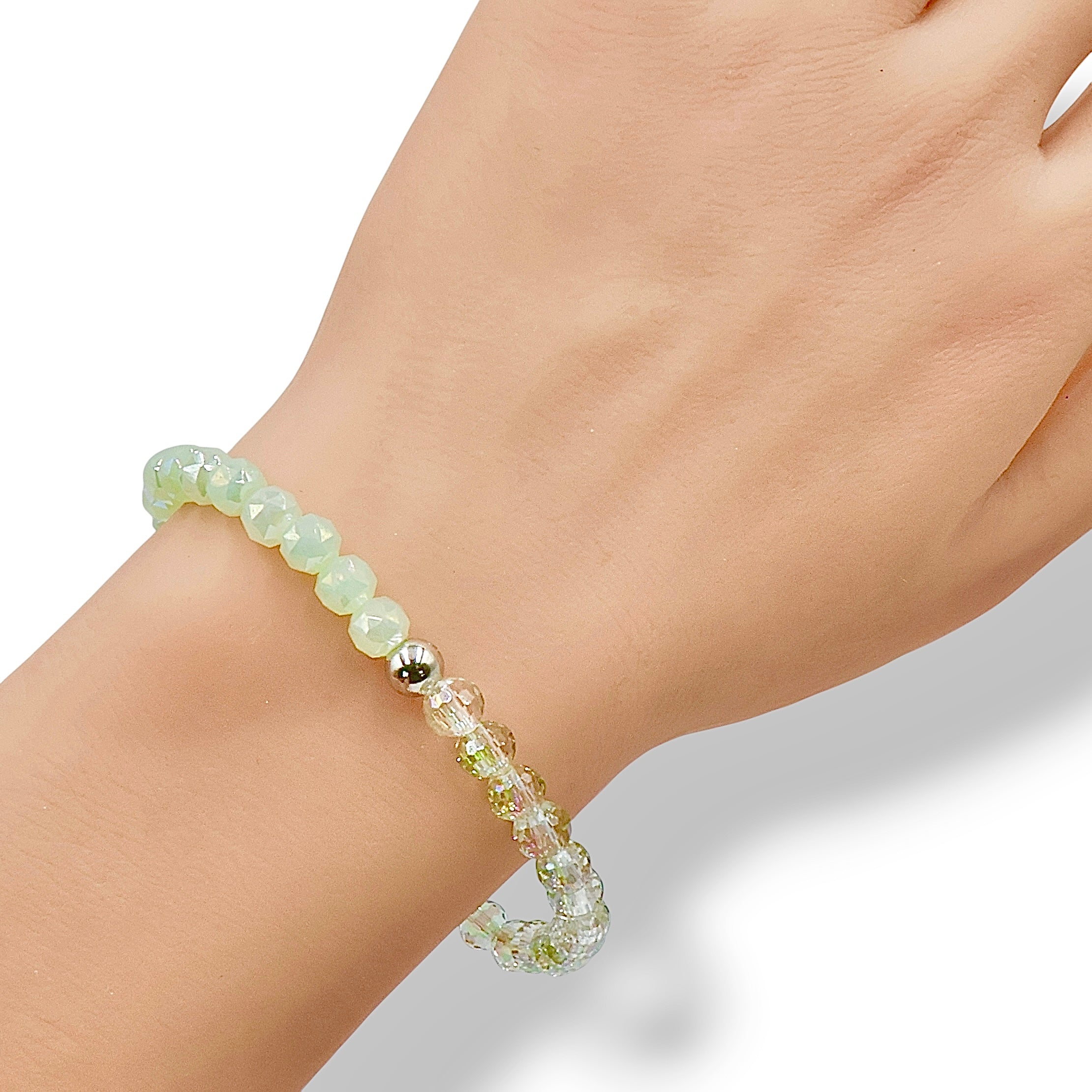 Matcha Latte | Split Design Crystal Bracelet