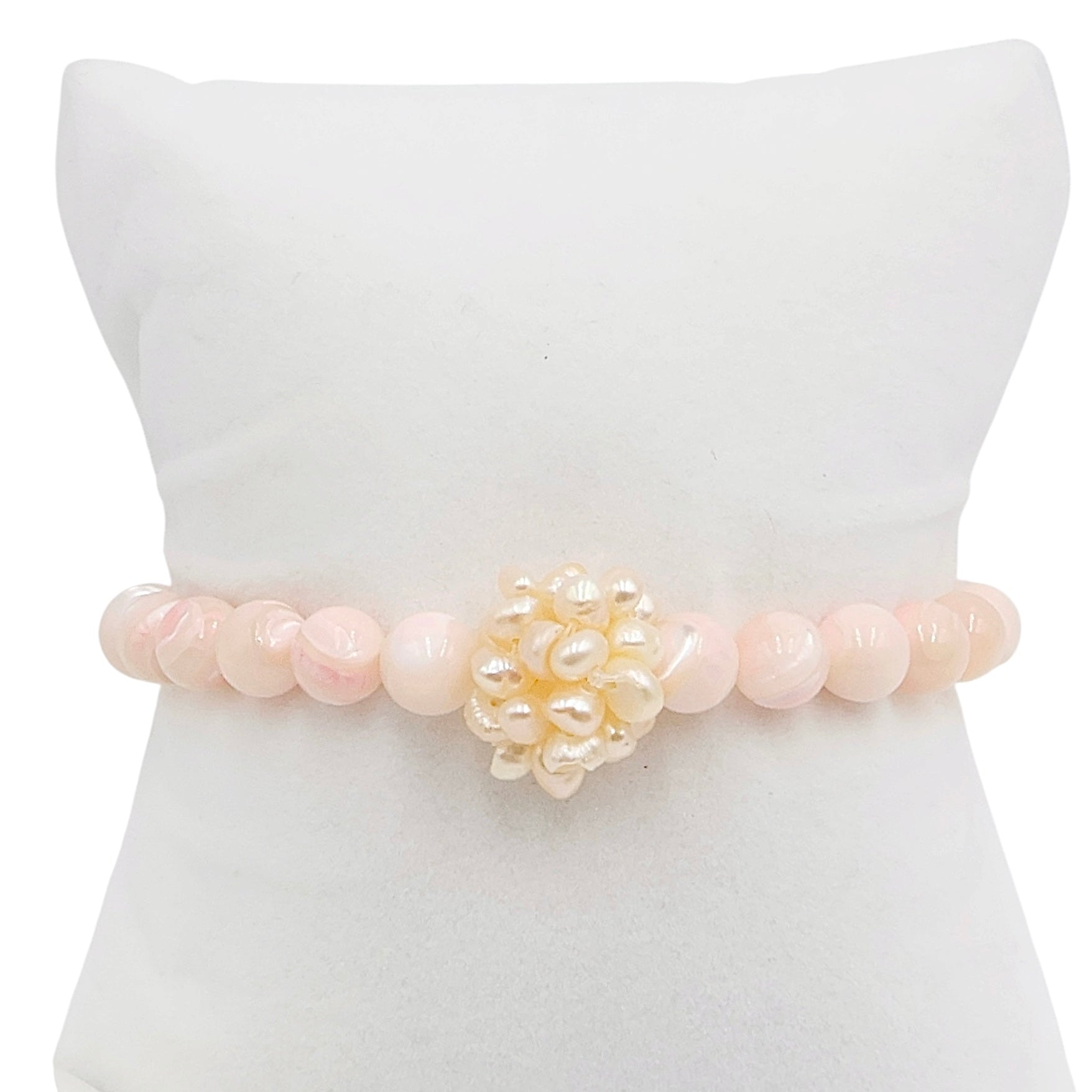 Warm Peach | Pearl Orb Bracelet