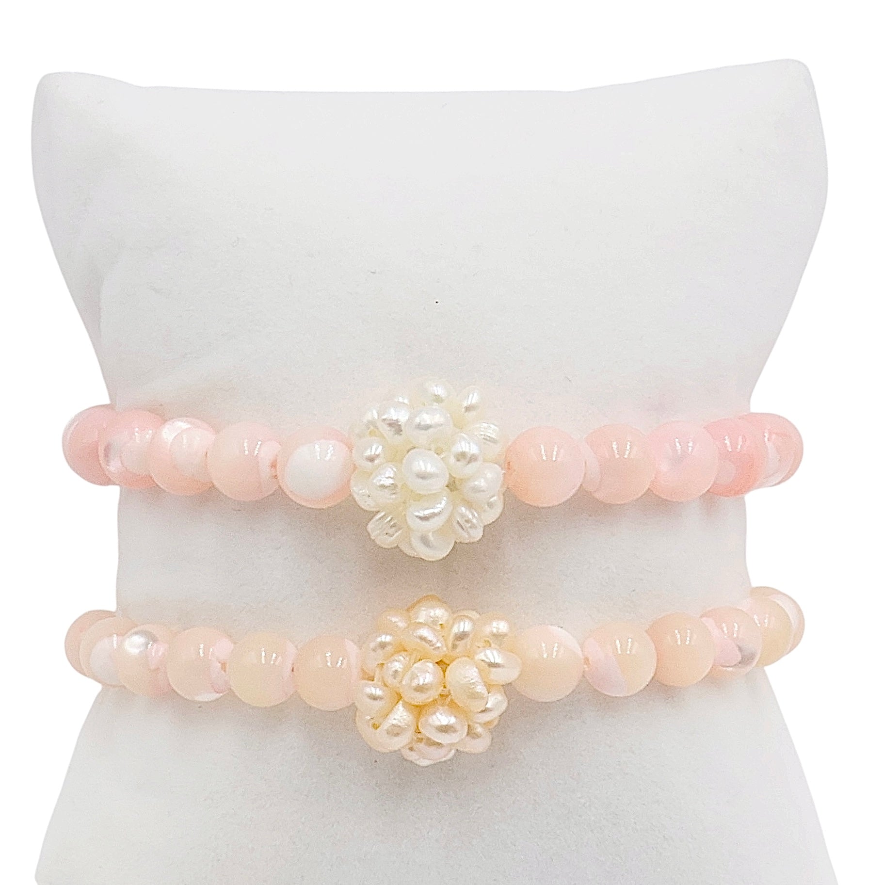 Warm Peach | Pearl Orb Bracelet
