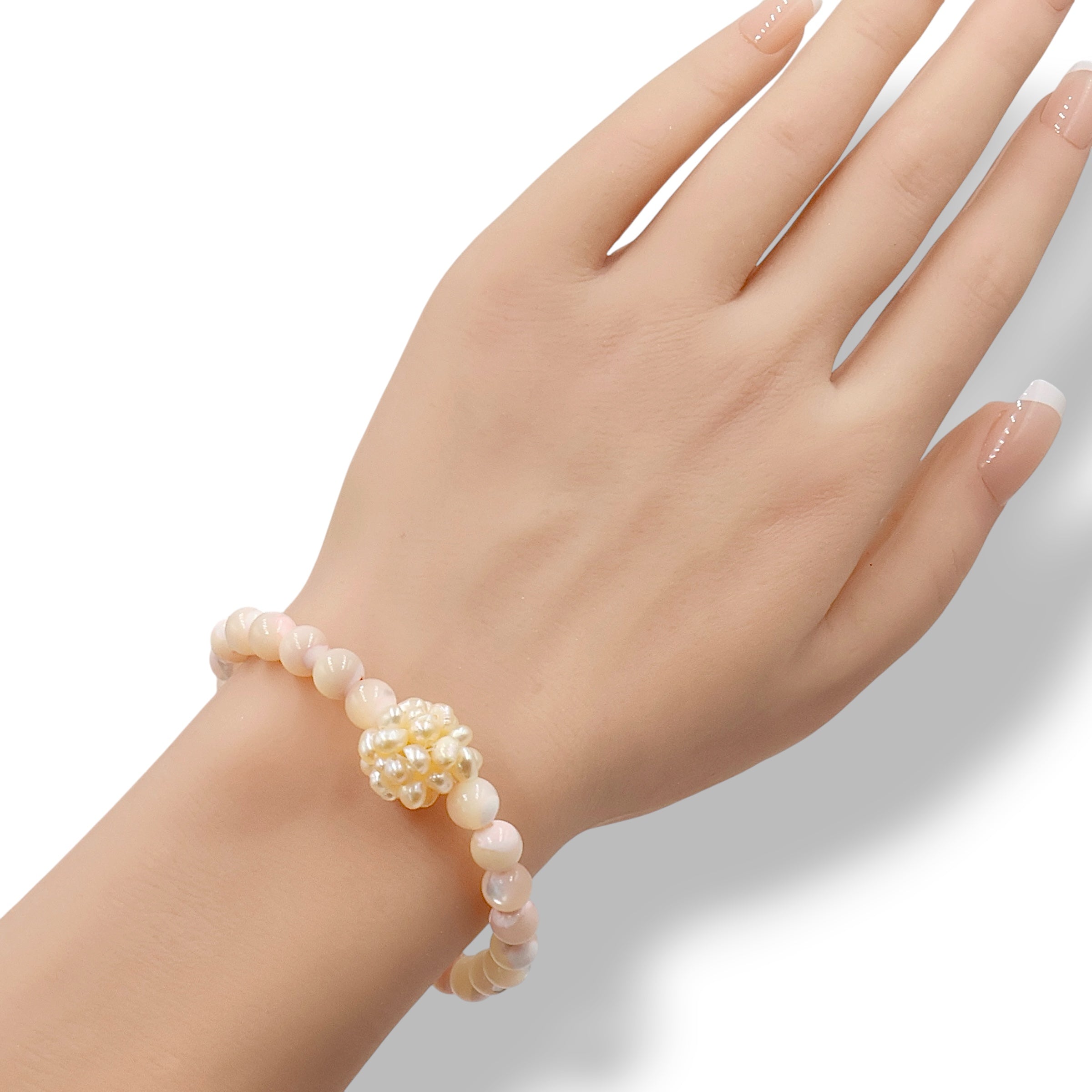 Warm Peach | Pearl Orb Bracelet