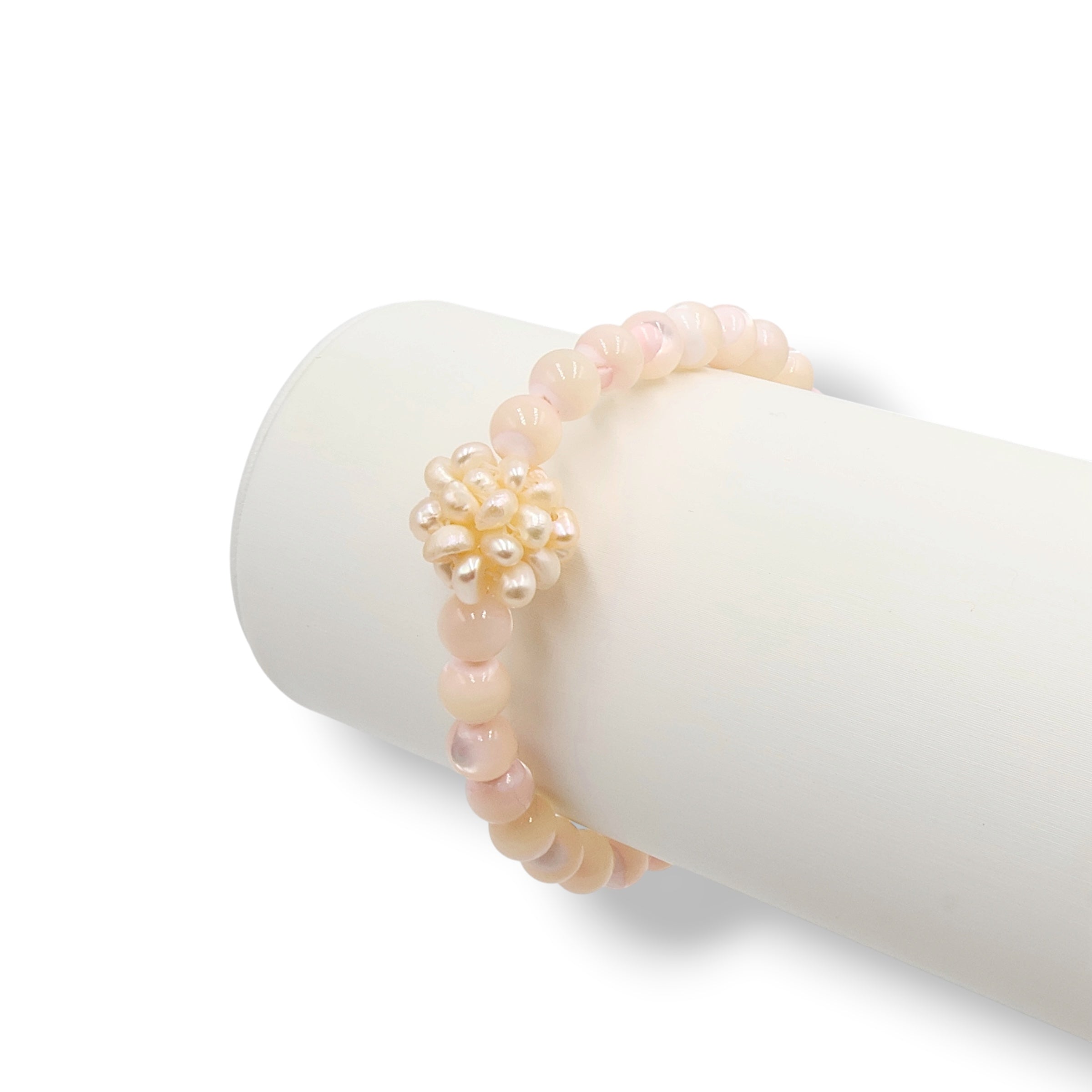 Warm Peach | Pearl Orb Bracelet