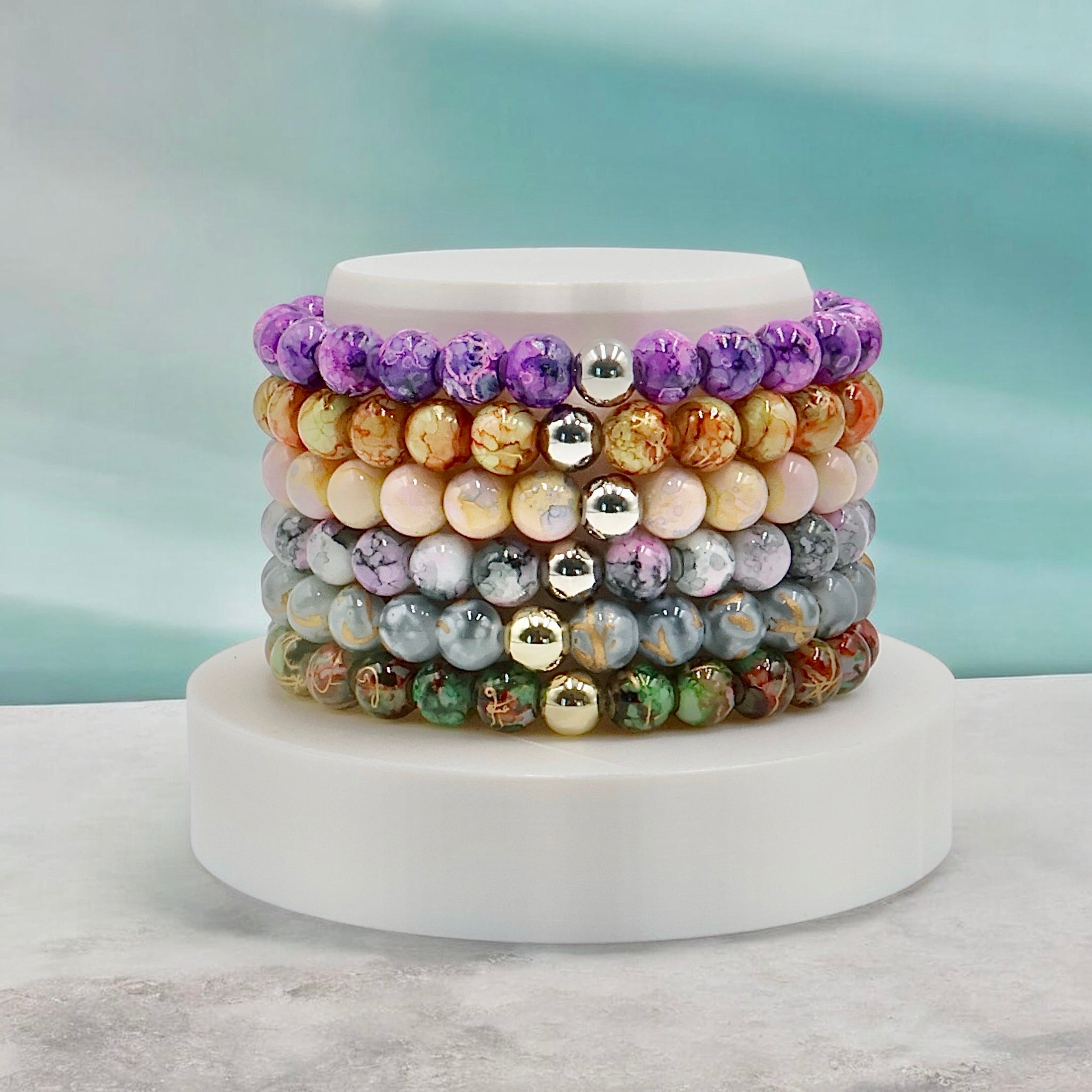 Cosmic Velvet | Marble Picasso Bracelet