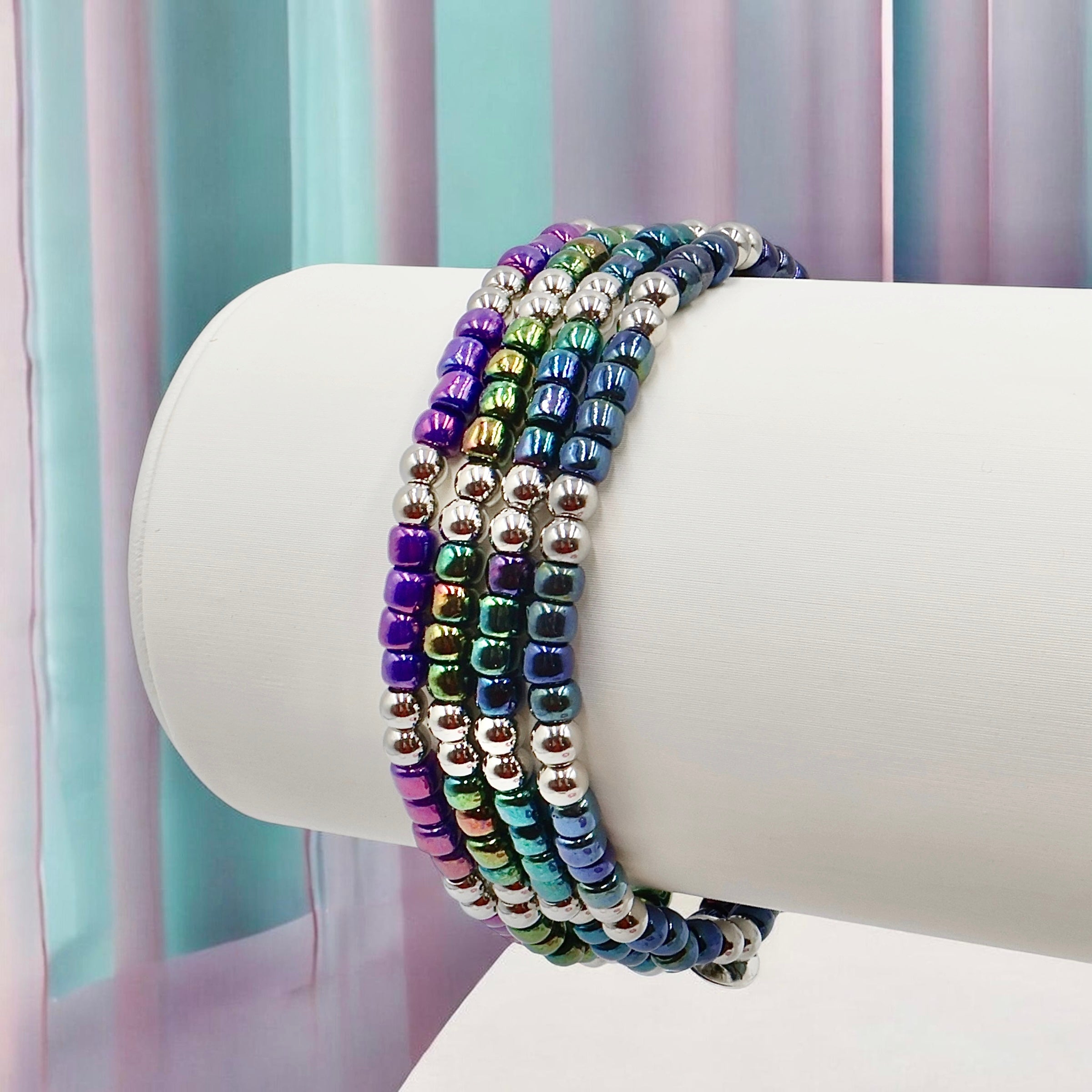 Nova Violet | Seed Bead Bracelet