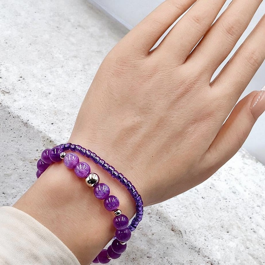 Royal Purple | Seed Bead Bracelet