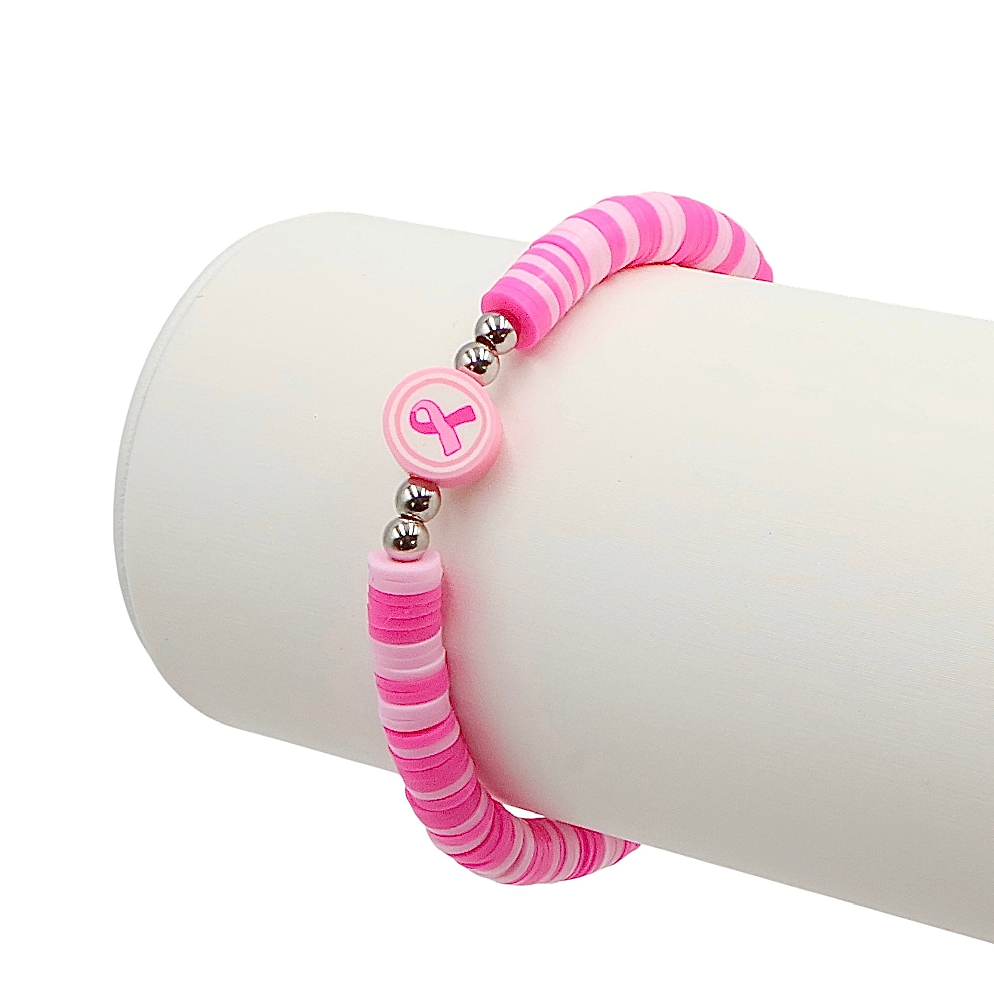 Pink Ribbon Breast Cancer Awareness Bracelet