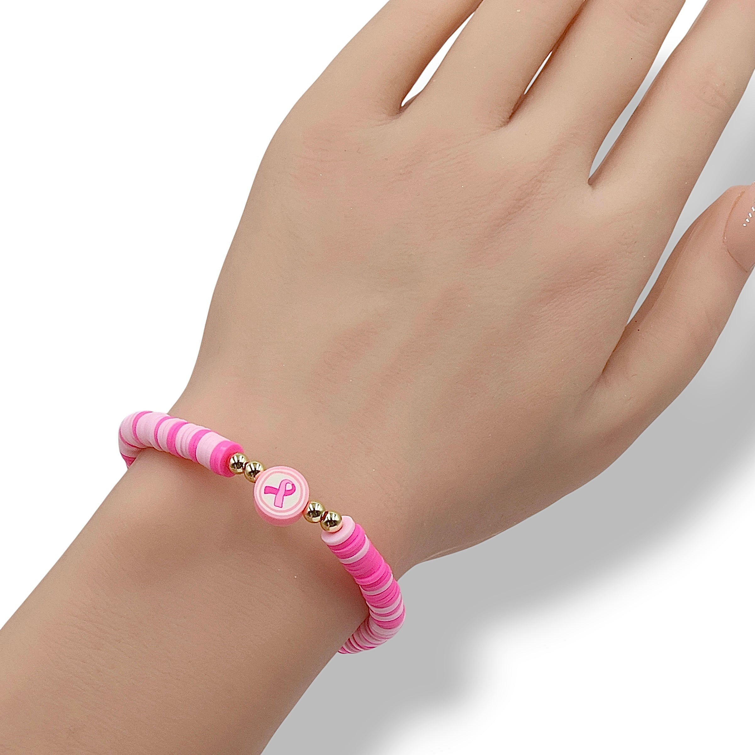 Pink Ribbon Breast Cancer Awareness Bracelet