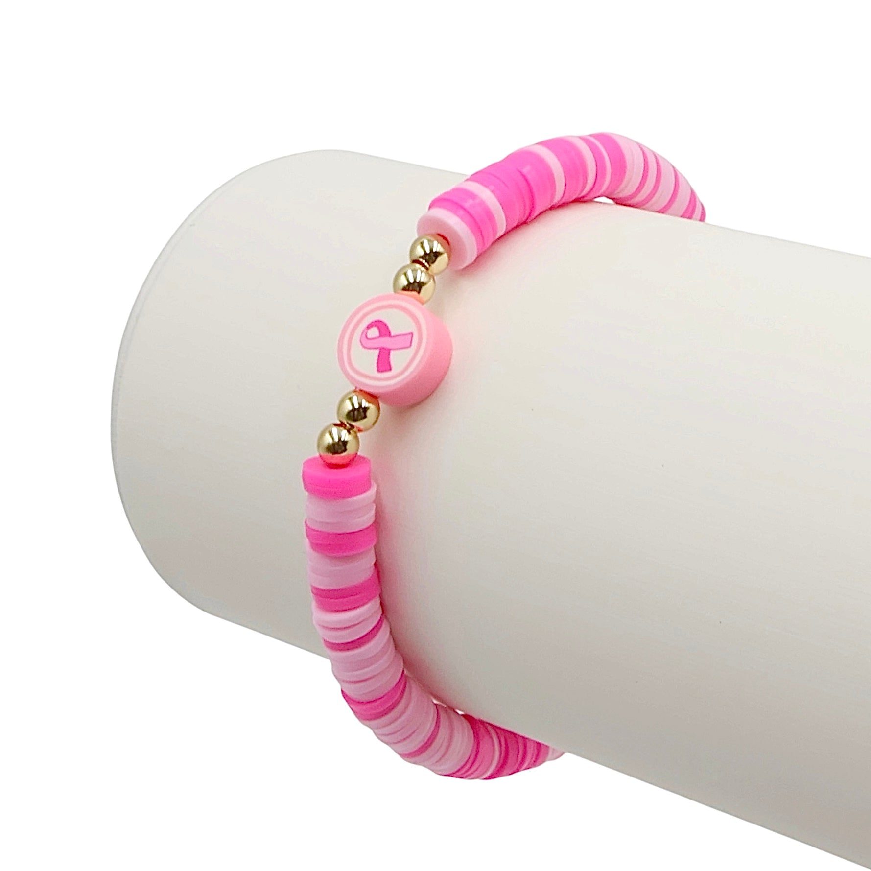 Pink Ribbon Breast Cancer Awareness Bracelet