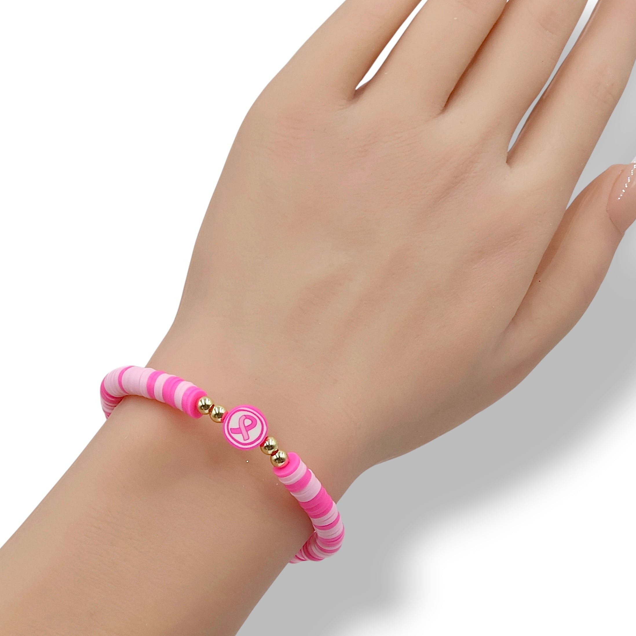 Pink Ribbon Breast Cancer Awareness Bracelet