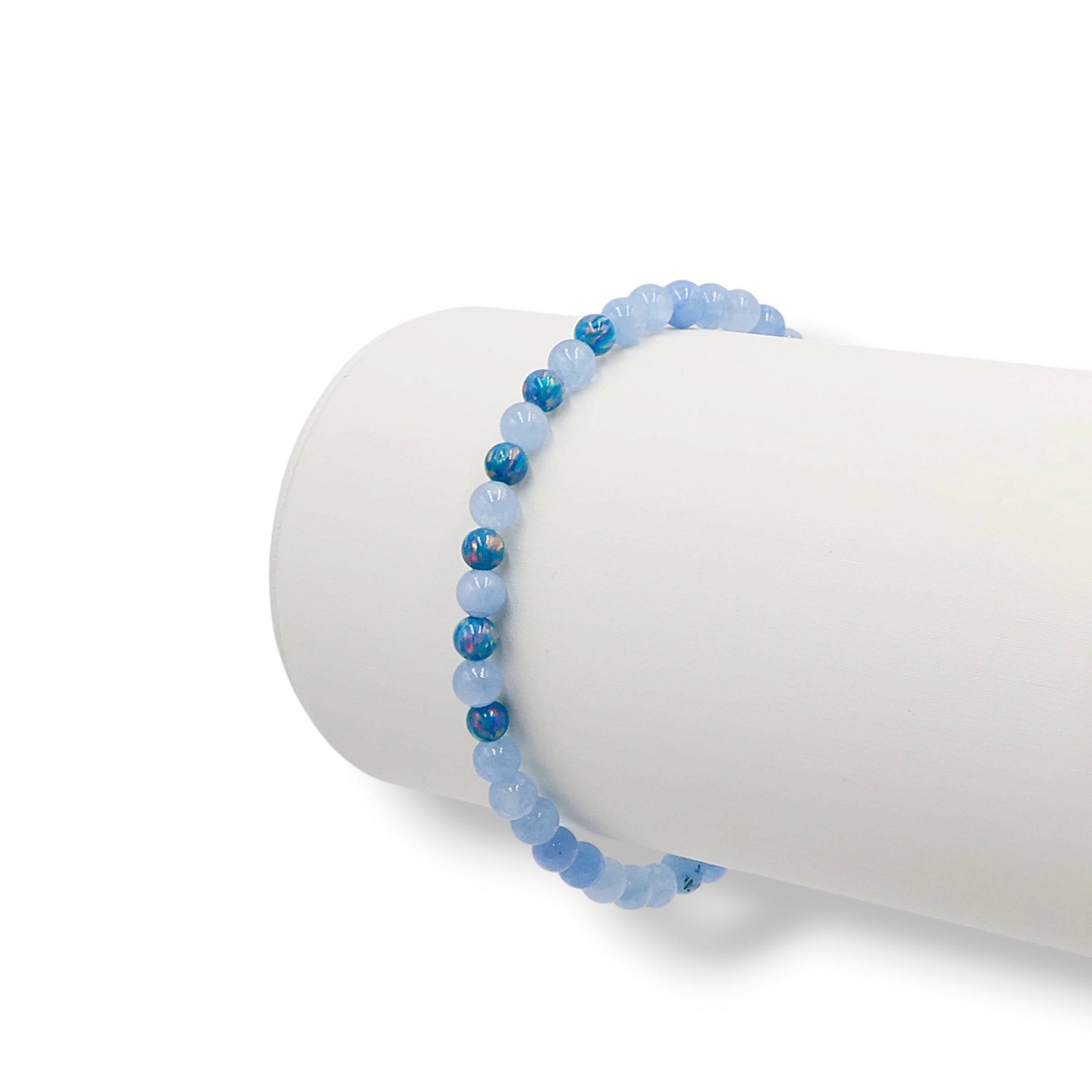Aquamarine | Micro Gem Opal Bracelet