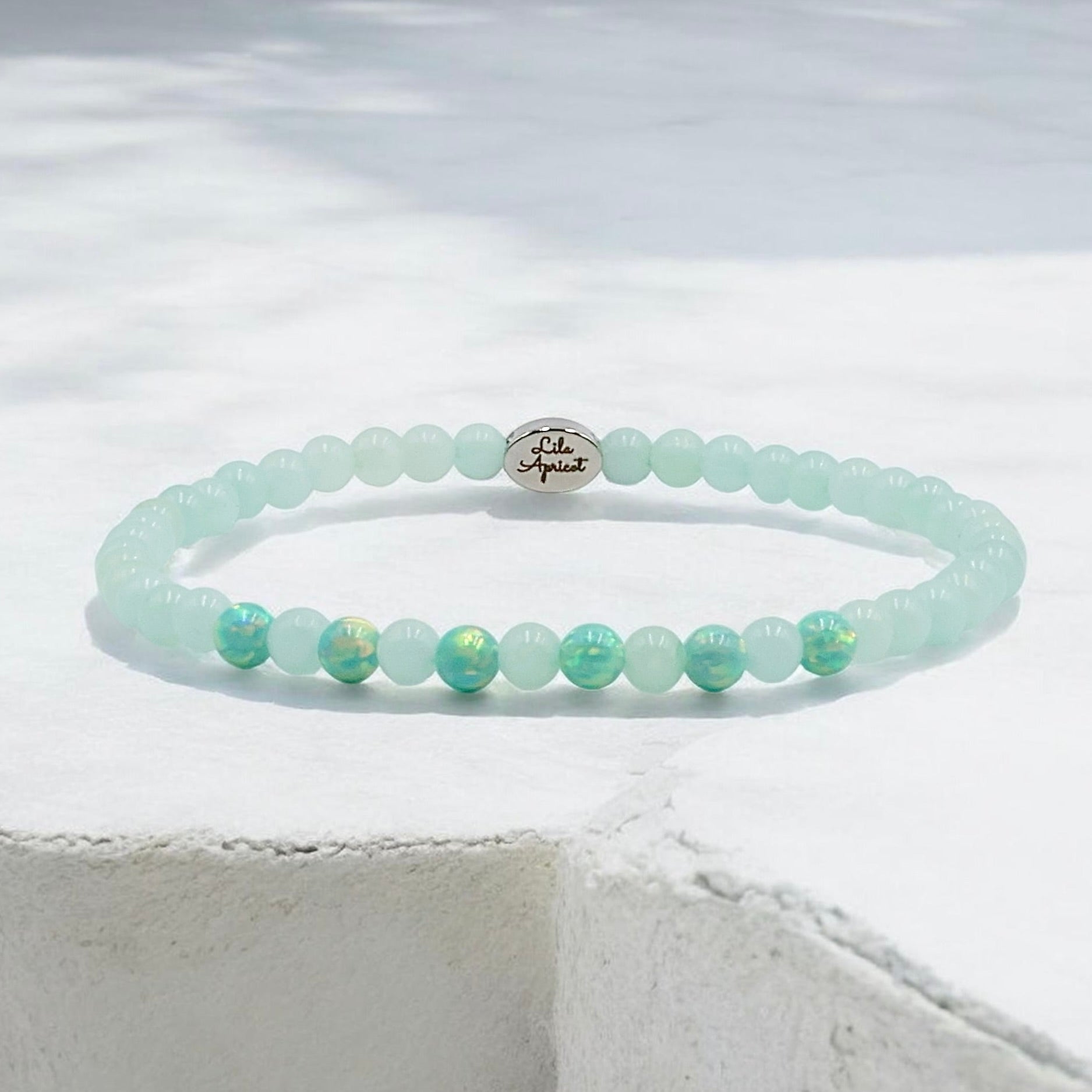 Oceanic Jade | Micro Gem Opal Bracelet